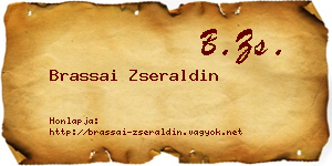 Brassai Zseraldin névjegykártya